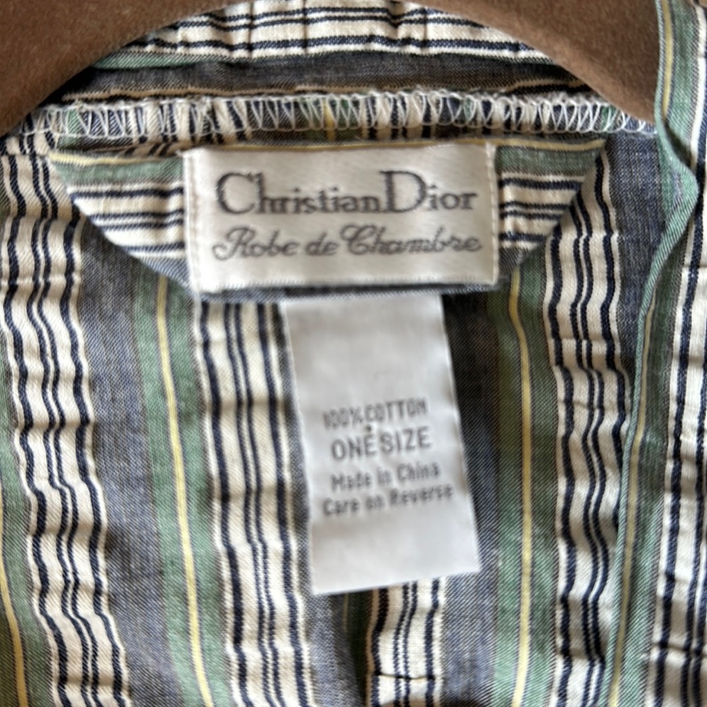 Christian Dior 100% cotton robe